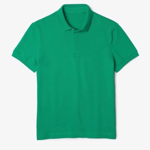 Chemise de golf pour homme 100% coton, imprimée, respirante, tricotée, anti-rides, séchage rapide, manches courtes, col contrasté sur le devant, décontractée - Product Image 1