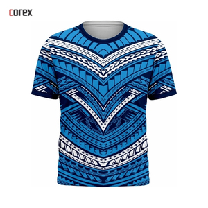 เสื้อคอกลมลายชนเผ่าโพลินีเซียนสำหรับทีมกีฬา - Product Image 4