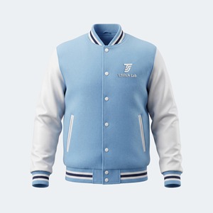 Veste universitaire unisexe de qualité supérieure, en toile enduite écologique, coupe-vent, pour usage extérieur, style formel, streetwear, logo personnalisé - Product Image 3