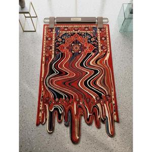 Alfombra de Lana Hecha a Mano de Lujo Personalizada, Alfombra Contemporánea Hecha a Mano, Diseño Geométrico Moderno, Alfombra de Lana Premium para el Hogar - Product Image 1