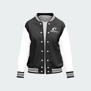 Ostriya Intl Men's High Quality Varsity <b>Jackets</b> <b>Custom</b> Embroidered Front 3D Breathable Polyester Winter V-neck Outdoor - Product Image 4