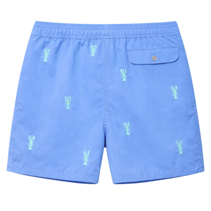 <b>Men</b> Light Blue Swim Shorts Breathable Quick Dry 100% Polyester Beach <b>Trunks</b> Elastic Waist Drawstring Pockets Comfortable Summer - Product Image 2