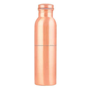 Posh Household <b>Drinking</b> Water <b>Bottle</b> Extreme Quality Wholesale Ayurvedic <b>Bottles</b> Plain Copper Water Bottler With Lid - Product Image 1