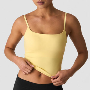 Nouveau débardeur court pour femme, dos nu, à bretelles, coupe ajustée, haute qualité, pour le sport, la gym et l'été - Product Image 1
