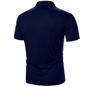 Men's Solid Color Polo <b>Collar</b> <b>T</b>-<b>Shirt</b> Premium Quality Cotton Blend Regular Fit Lightweight Breathable Casual Wear for All Season - Product Image 3