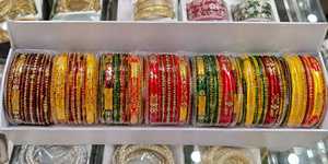 Handmade Glass Bangles for Women Indian Bridal Jewelry Traditional <b>Wedding</b> Churiyan Colorful Fashion <b>Accessories</b> Wholesale Set - Product Image 5