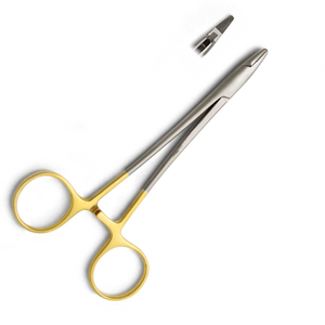 JIMED Surgical Mini Ryder Needle Holder 15cm with <b>Tungsten</b> Carbide Inserts Manual Reusable Microsurgery Instrument - Product Image 3