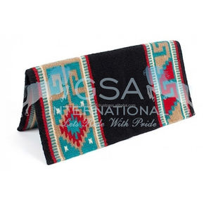 Manta de sillín de caballo occidental de lana de Nueva Zelanda duradera y cómoda de tamaño personalizado para Rancho y espectáculo para montar a caballo al por mayor - Product Image 3