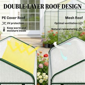 Invernadero Portátil Blanco para Plantas Pequeño para Uso en Jardín - Product Image 2