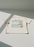 T-shirt en jersey 100% coton à manches courtes pour homme, coupe classique, imprimé palmiers de plage, design décontracté, streetwear personnalisé