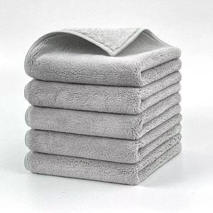 Soft Cotton Face Towels Wholesale Heavy Weight GSM Quick Dry Absorbent Bathroom Hand Cloth <b>Bulk</b> OEM Supplier Soft Gray <b>Terry</b> - Product Image 1