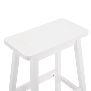 2 taburetes de bar con asiento de madera de pino blanco para uso doméstico o comercial - Product Image 4