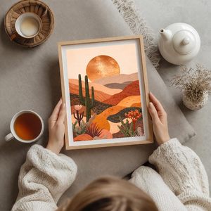 <b>Wood</b> <b>Frame</b> Photo <b>Frame</b> Wall Decor Modern Vintage Classic Design Vertical Orientation Handmade Eco-Friendly Full Color Digital - Product Image 6