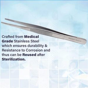 Stainless Steel Surgical Tweezers CE Certified Corrosion Resistant Autoclavable Smooth Finish for surgical purpose - Product Image 4