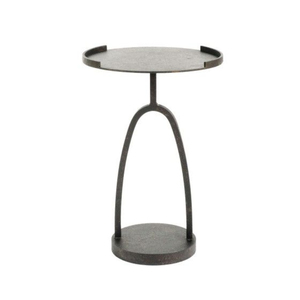 โต๊ะมุมห้องนั่งเล่นตกแต่งแบบกำหนดเองได้ สีดำ โต๊ะกาแฟโลหะ เฟอร์นิเจอร์หรูหราสำหรับโรงแรม - Product Image 3