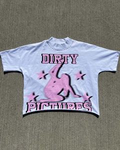 Clothing Manufacturer Custom Graphic Print Boxy Fit Tee <b>Shirt</b> for <b>Men</b> Oversize 100% Cotton Short Sleeve Women's <b>Cropped</b> <b>T</b>-<b>Shirt</b> - Product Image 1