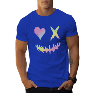 T-shirts décontractés pour hommes les plus vendus, 100 % coton, manches courtes, imprimés, 120 g, tricotés, pour l'été - Product Image 3