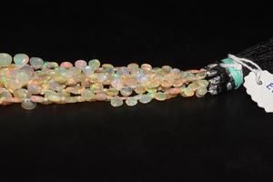 Cuentas de Ópalo Etíope con Destello de Fuego, Forma de Corazón Lisa, 6 mm, Hebras de 8 Pulgadas de Largo para la Fabricación de Joyas y Manualidades - Product Image 2