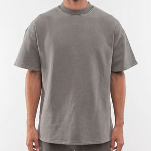 Camiseta de Algodón Gris Extra Grande para Hombre, Manga Corta, Cuello Redondo, Estilo Casual, Tela Jersey, Estilo Urbano - Product Image 5