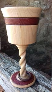 Wooden Wine Glass Handcrafted Olive Wood Drinking Cup Eco Friendly <b>Drinkware</b> for Home Party - Product Image 3