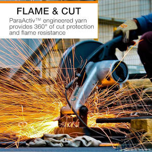 Gants de pompier en cuir de vachette, gants de sécurité anti-feu - Product Image 5