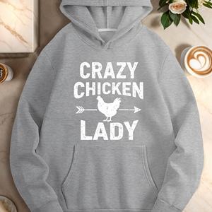 Sudaderas informales mujer CRAZY CHICKEN LADY - Product Image 1