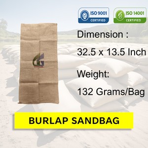 Sacos de yute de 32.5 x 13.5 pulgadas, 132 g, 100% biodegradables, para control de inundaciones, venta al por mayor, Goodman Global Bangladesh - Product Image 2
