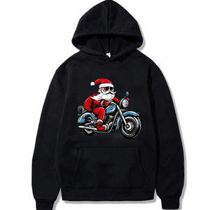 Vente en gros de sweats à capuche de Noël personnalisés à la mode, nouveau design à capuche coupe ajustée, meilleur prix, sweats à capuche thermiques de Noël - Product Image 5