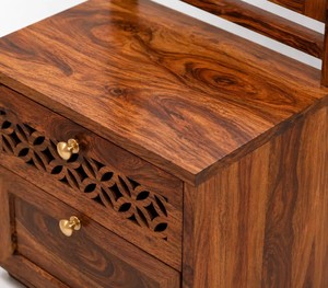 Solid Wood Extra Tall <b>Dressing</b> Table | 65 Inch Standing Mirror Vanity Cabinet | Wholesale Bedroom Furniture - Product Image 2