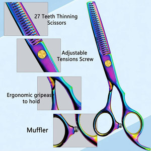 Ciseaux de coiffure professionnels texturisants pour salon, ciseaux à effiler les cheveux de 6 pouces, ciseaux à dents pour la coupe de cheveux - Product Image 3