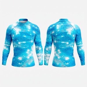 เสื้อว่ายน้ำสั่งซื้อจำนวนมาก UPF 50+ ป้องกันแสงแดด แห้งเร็ว แขนยาว - Product Image 6