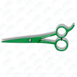 Ciseaux à poignée en plastique rouge en acier inoxydable de qualité supérieure Ciseaux de coiffeur à lame unique Instruments de beauté professionnels - Product Image 6