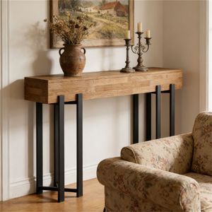 Tavoli Consolle in Legno, Scrivania di Controllo Principale, Tavolo da Divano, Tavolo da Ingresso, Tavolo da Pranzo, Tavolo Buffet per Ristorante, Espositore da Ufficio - Product Image 3