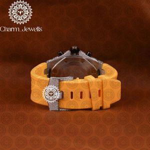 นาฬิกาข้อมือผู้ชาย Charm Luxury Vintage ขนาด 40 มม. ระบบอนาล็อก กลไกอัตโนมัติ แสดงวันที่ ประดับเพชร สายสแตนเลสสตีล กันน้ำ 10 บาร์ - Product Image 4