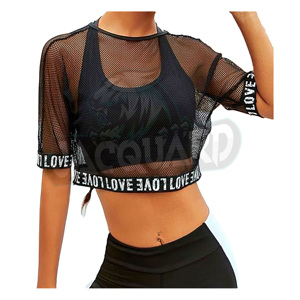 เสื้อกล้ามออกกำลังกายผ้าตาข่ายแบบใหม่สำหรับผู้หญิง ระบายอากาศได้ดี เหมาะสำหรับการเล่นกล้าม - Product Image 5