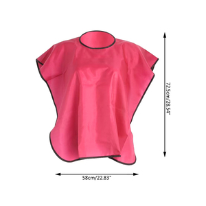 Capa Profesional de Peluquería Rosa de Poliéster Resistente al Agua para Salón de Belleza, Corte de Cabello, Coloración y Peinado, Reutilizable y Ajustable - Product Image 5