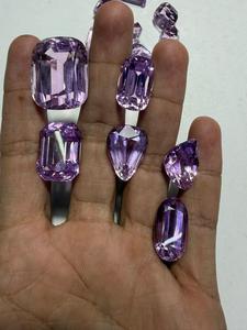Wholesale Natural Pink <b>Kunzite</b> Loose Gemstones Oval/Cushion/Pear Cuts 5-15 Carats for Jewelry Making - Product Image 1