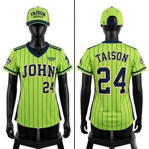 เสื้อซอฟต์บอลโพลีเอสเตอร์ 160 GSM ระบายความชื้น สีดำ-เขียวอมฟ้า พร้อมแผ่นสีเขียวอมฟ้า  งานพิมพ์แบบซับลิเมชั่นตามสั่ง ปักโลโก้ - Product Image 6