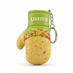 Llavero de Guantes de Boxeo Mini Taco, Divertido Regalo para Amantes del Taco, Colgante para Bolsa de Foodie, Logotipo Personalizado - Product Image 1
