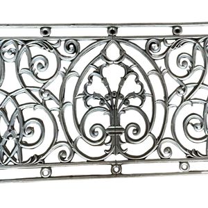 Balustre en fer forgé sur mesure de qualité supérieure, design moderne en spirale, élément architectural élégant, durable, pour escalier extérieur - Product Image 1