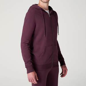 Sudadera con capucha de algodón premium con cremallera, estilo oversize, proveedor y fabricante de ropa urbana de marca privada - Product Image 5