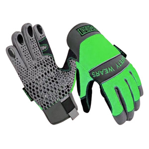 Gants de travail anti-vibration de haute qualité pour mécaniciens, en cuir synthétique, avec logo personnalisé, résistants à la chaleur, aux coupures et à l'abrasion - Product Image 3