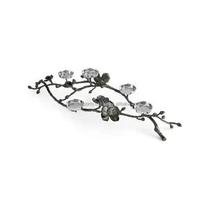 Porte-bougie en métal de luxe artisanal, rangement moderne, Noël, mariage, maison, bureau, organisation, Zahid Exports Inde - Product Image 2