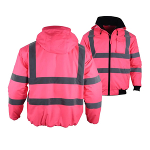 Work Men Safety Construction <b>Road</b> Safety Softshell Jacket Reflective Windbreaker Coats High Visibility Worker Fireproof Jackets - Product Image 4
