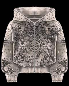 Sweat-shirt à capuche décontracté pour homme personnalisable, 100% coton, tissu premium, écologique, respirant, séchage rapide, uni - Product Image 1