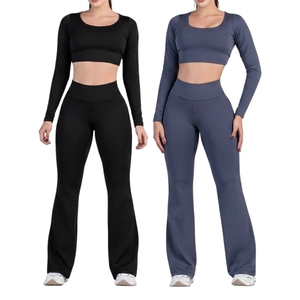 Leggings amincissants et rehausseurs de silhouette pour femmes, personnalisés OEM haut de gamme, et ensemble de vêtements de sport 2 pièces sur mesure - Product Image 3