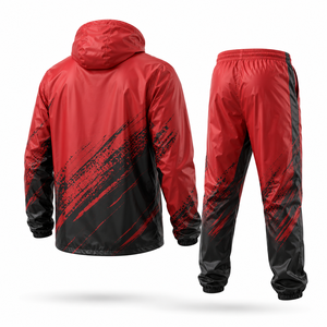 Traje Impermeable con Capucha Personalizado, Chaqueta y Pantalones Cortavientos, Ropa Impermeable Ligera para Senderismo, Camping y Pesca - Product Image 3