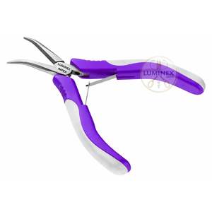 Pince à bec courbé professionnelle en acier inoxydable de haute qualité, outil de précision à pointe fine pour la fabrication de bijoux, la réparation électronique - Product Image 1