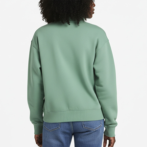 Sweat-shirt à demi-zip personnalisé brodé, couleur unie, vierge, coupe oversize, à capuche, pour femme, hiver, ample - Product Image 2