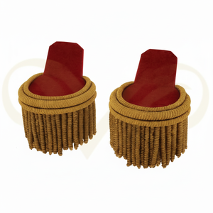 Nouvel Arrivage Épaulettes en fil métallique pour équipement de défense personnel et accessoires d'uniforme avec franges dorées - Product Image 1